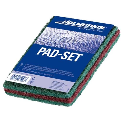 Holmenkol PadSet Ski Base Roughening And Polishing Pads 1 Holmenkol PadSet Ski Base Roughening And Polishing Pads