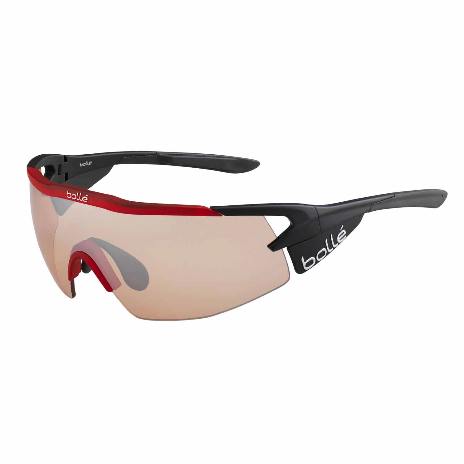 Bolle Aeromax Matte Black/Trans Red Photo Cycling Sunglasses 1 Bolle Aeromax Matte Black/Trans Red Photo Cycling Sunglasses