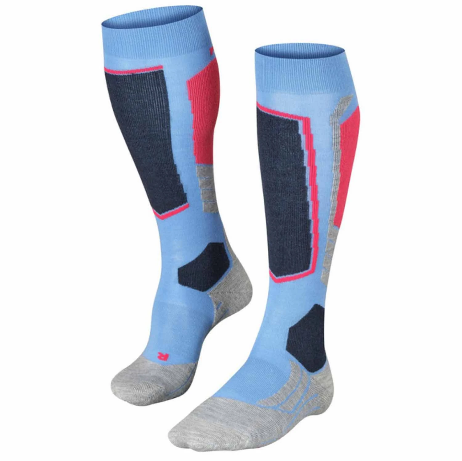 Falke SK2 Womens Ski Socks Blue Note 1 Falke SK2 Womens Ski Socks Blue Note